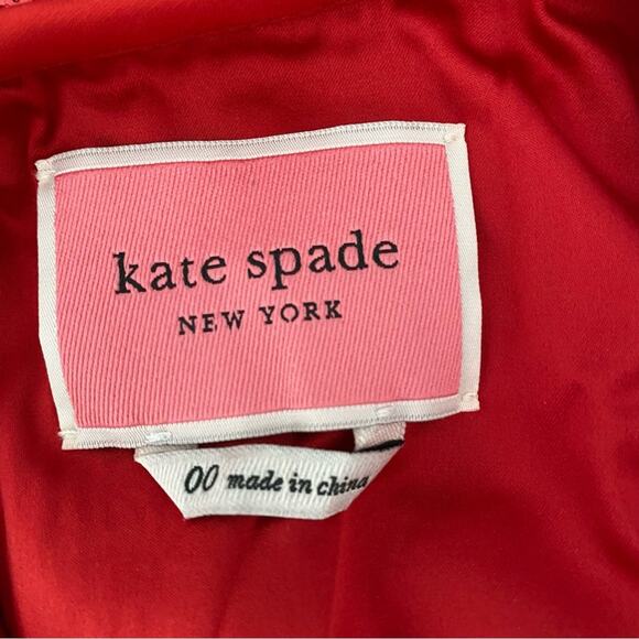 Kate Spade Red Sequin Shift Party Cocktail Evening Dress size 00 - Picture 10 of 11
